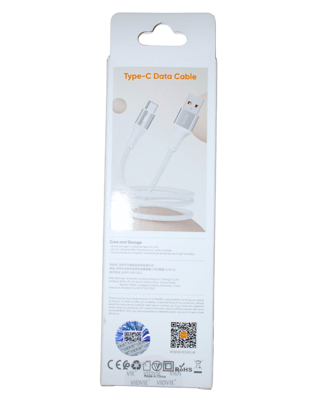 Cable USB-Tipo C