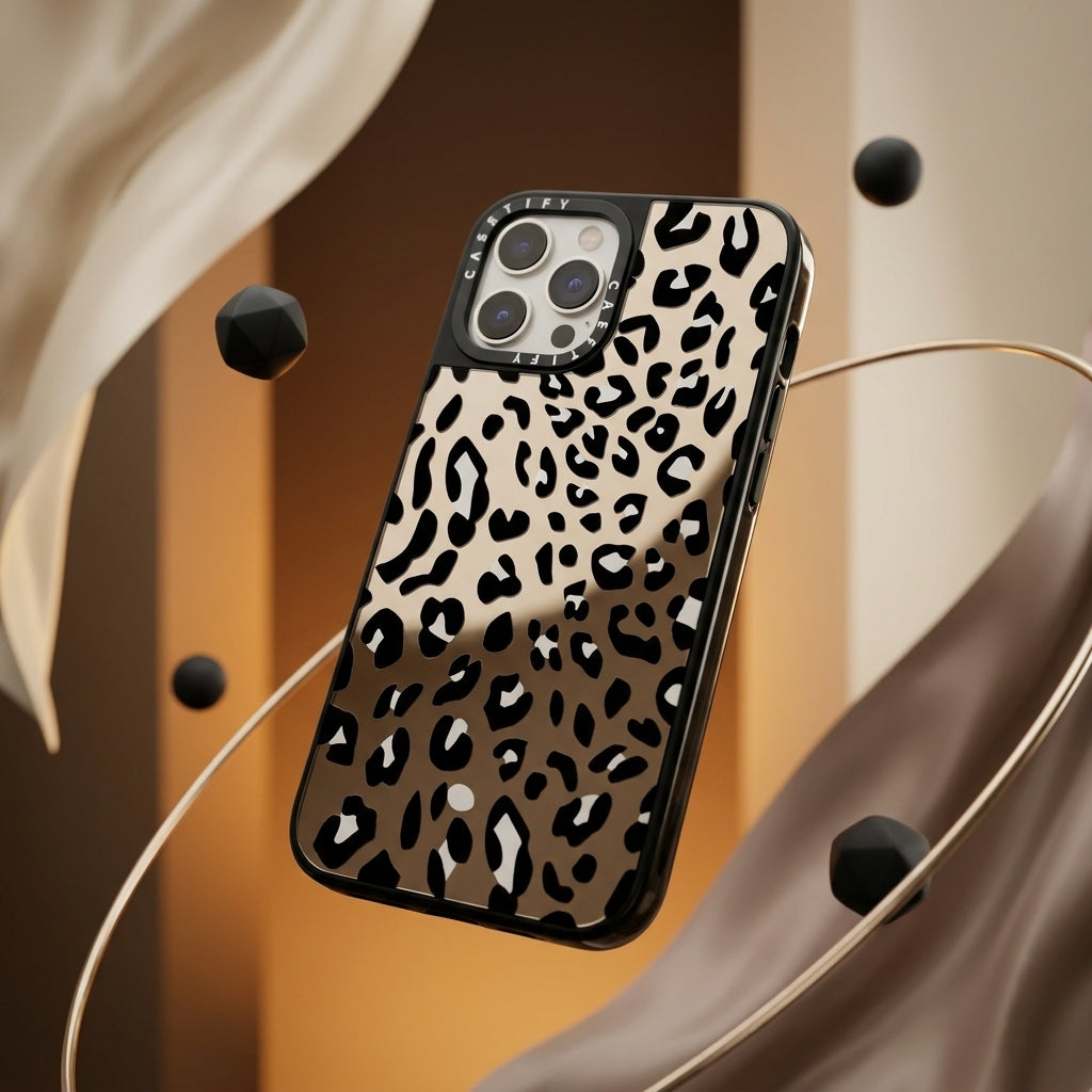 Carcasa Espejo Leopardo
