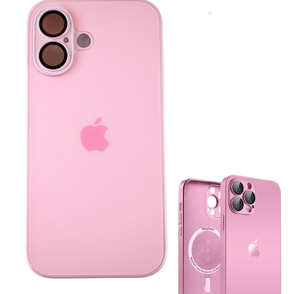 Glass Case Rosada iPhone 16