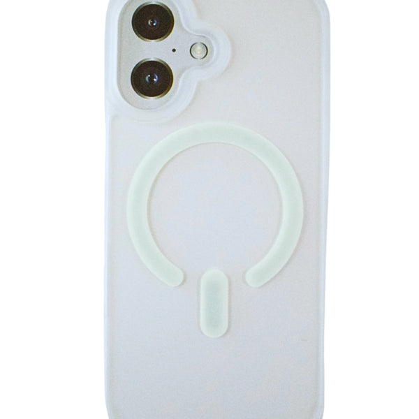 Carcasa MagSafe Transparente y Blanco
