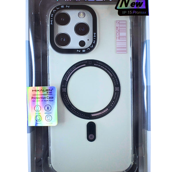 Carcasa MagSafe Transparente Gris