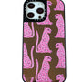 Carcasa Espejo Leopardo Rosada