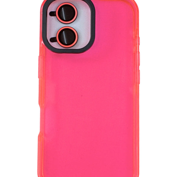 Carcasa Transparente Flúor + Protector de Cámaras