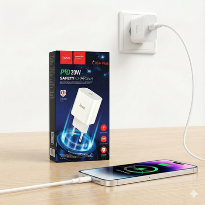 Adaptador HOCO  Original 20W Tipo-C