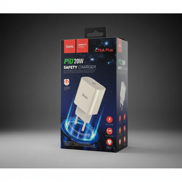 Cargador HOCO  Original 20W Tipo-C