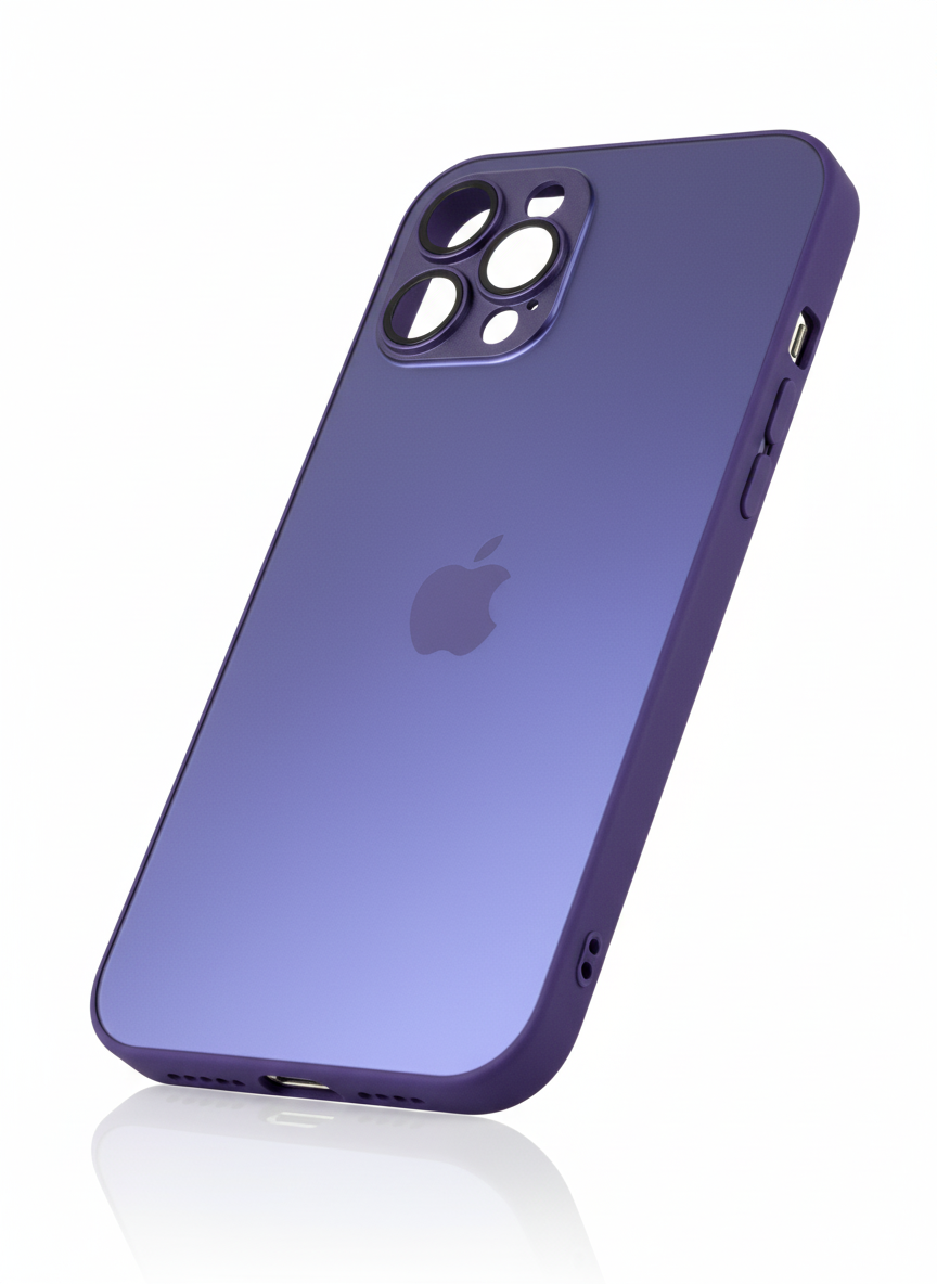 Glass Case  MagSafe Morada 13ProMáx/15Pro