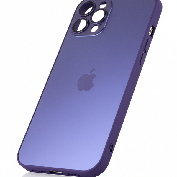 Glass Case  MagSafe Morada 13ProMáx/15Pro
