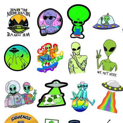 Pack Stickers Alien