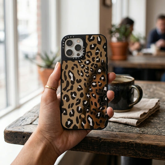 Carcasa Espejo Leopardo