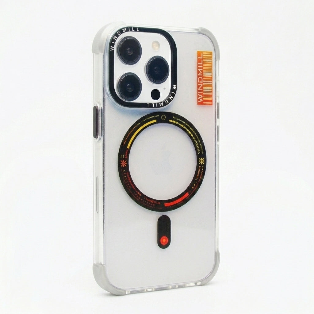 Carcasa MagSafe Transparente Naranja