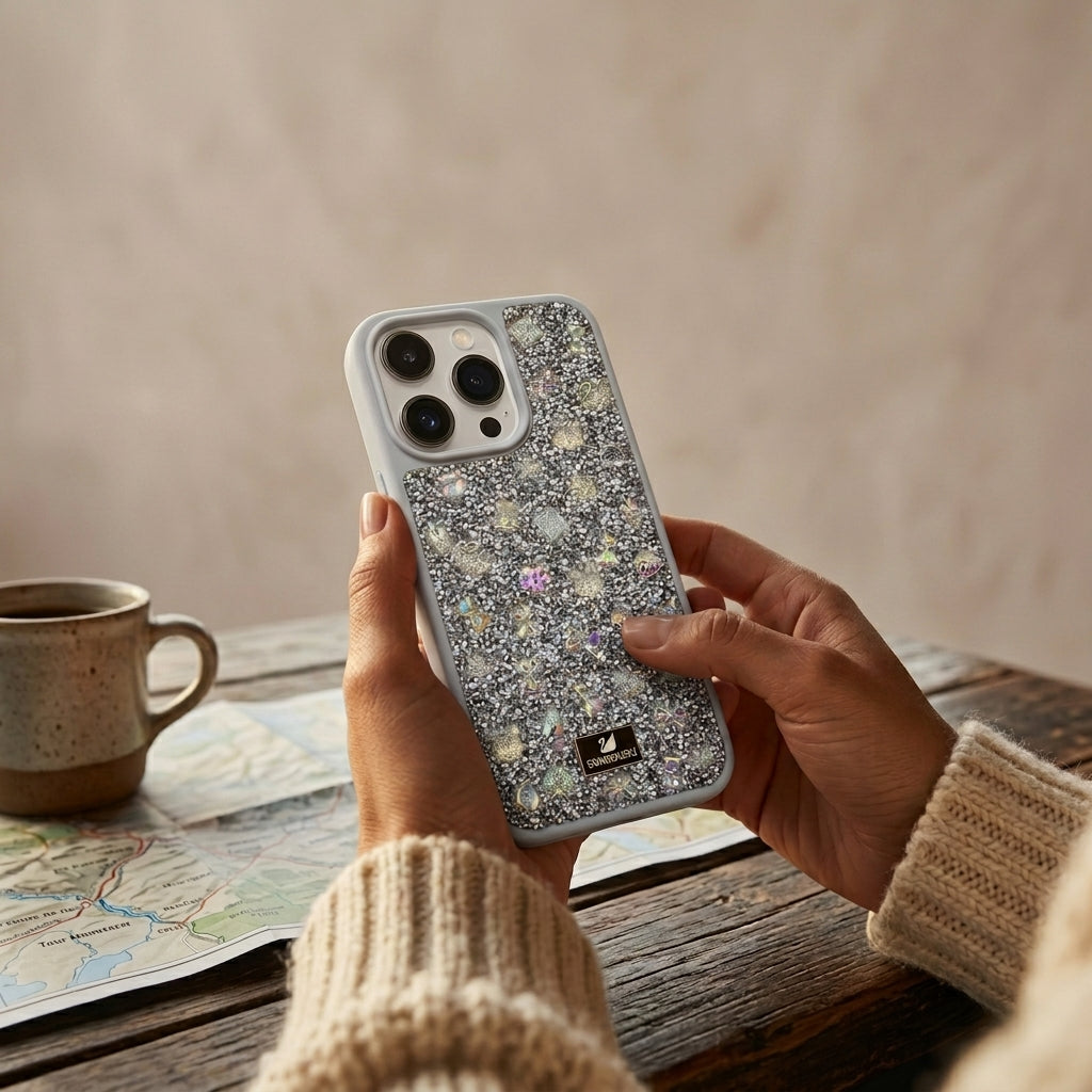 Carcasa Swarovski Gris Plata